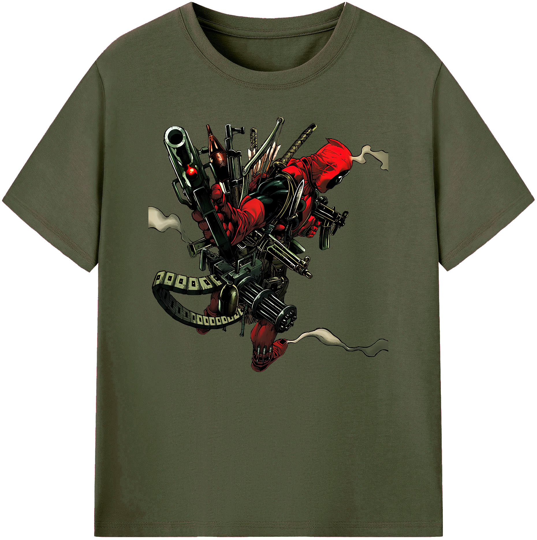 （画像用） Deadpool デッドプール 綿100％ メンズ半袖Tシャツ｜肌触りやわらか＆通気性